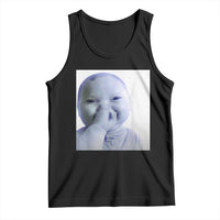 Funny Tuff Baby Giggling Meme Tank Top Viral AI Niche Baby Holding Laugh Photo - Wonder Print Shop