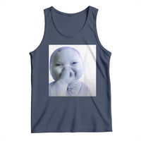 Funny Tuff Baby Giggling Meme Tank Top Viral AI Niche Baby Holding Laugh Photo - Wonder Print Shop