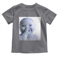 Funny Tuff Baby Giggling Meme Toddler T Shirt Viral AI Niche Baby Holding Laugh Photo - Wonder Print Shop