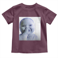 Funny Tuff Baby Giggling Meme Toddler T Shirt Viral AI Niche Baby Holding Laugh Photo - Wonder Print Shop