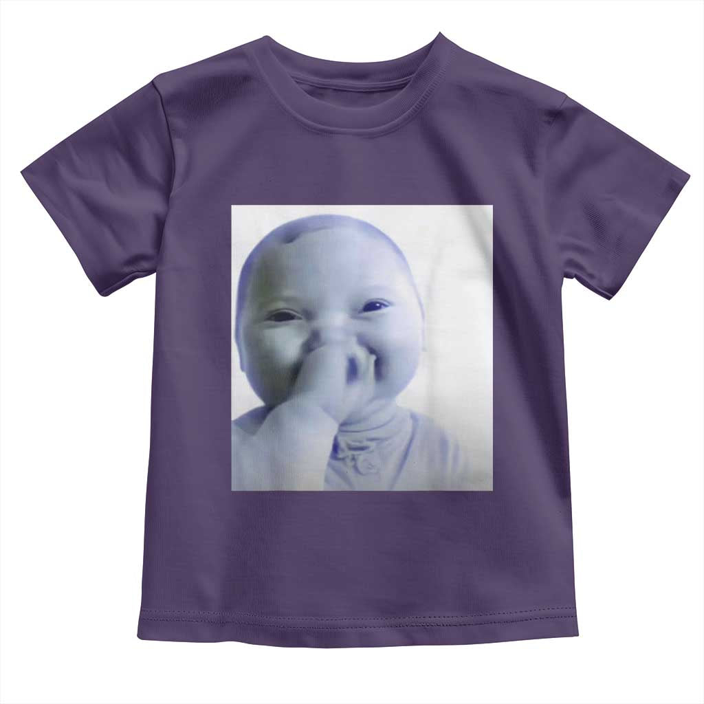 Funny Tuff Baby Giggling Meme Toddler T Shirt Viral AI Niche Baby Holding Laugh Photo - Wonder Print Shop