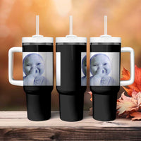 Funny Tuff Baby Giggling Meme Tumbler With Handle Viral AI Niche Baby Holding Laugh Photo - Wonder Print Shop