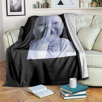 Funny Tuff Baby Giggling Meme Throw Blanket Viral AI Niche Baby Holding Laugh Face - Wonder Print Shop