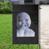Funny Tuff Baby Giggling Meme Garden Flag Viral AI Niche Baby Holding Laugh Face - Wonder Print Shop