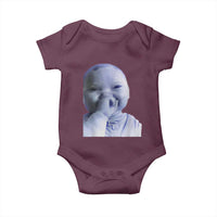Funny Tuff Baby Giggling Meme Baby Onesie Viral AI Niche Baby Holding Laugh Face - Wonder Print Shop
