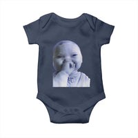 Funny Tuff Baby Giggling Meme Baby Onesie Viral AI Niche Baby Holding Laugh Face - Wonder Print Shop