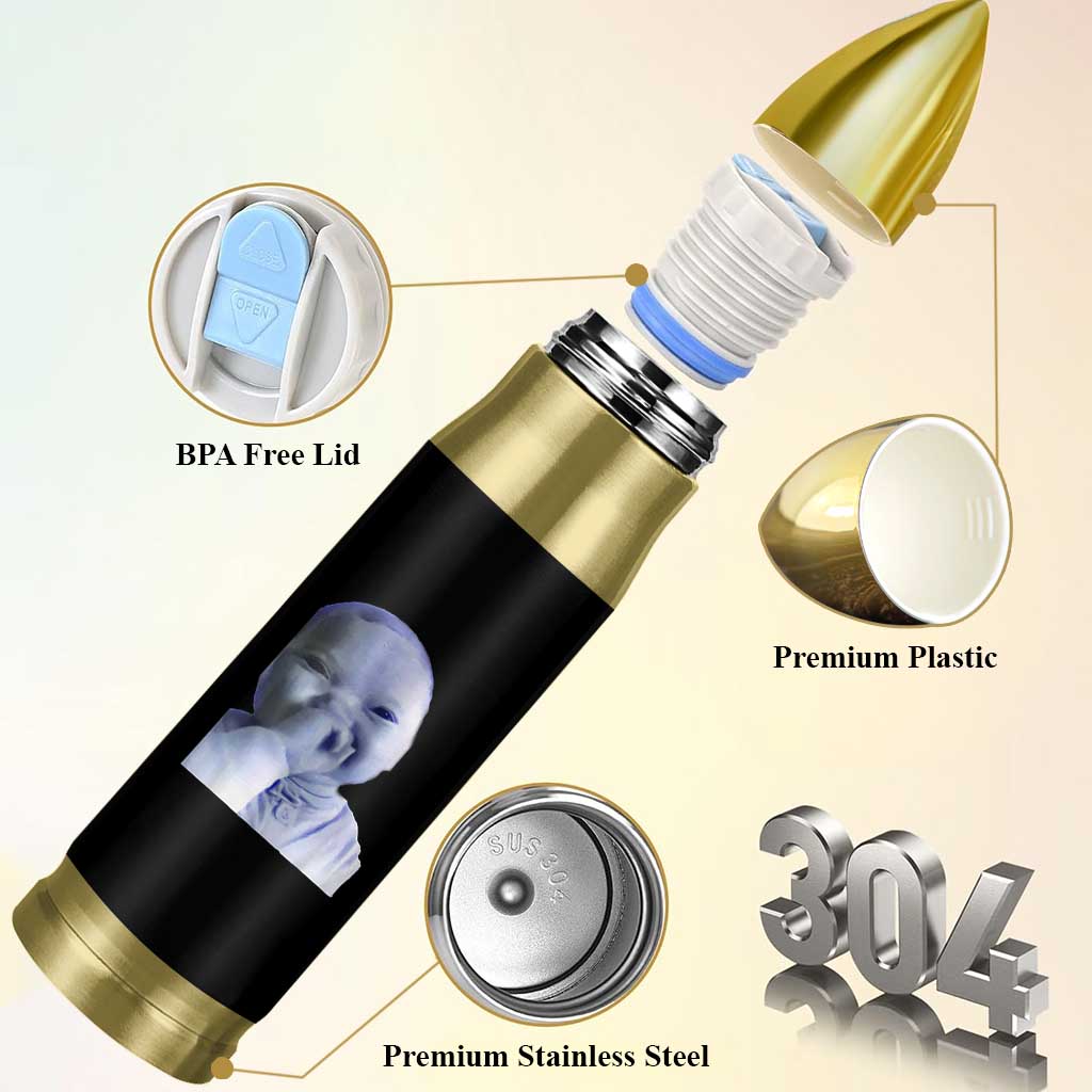 Funny Tuff Baby Giggling Meme Bullet Tumbler Viral AI Niche Baby Holding Laugh Face - Wonder Print Shop