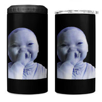 Funny Tuff Baby Giggling Meme 4 in 1 Can Cooler Tumbler Viral AI Niche Baby Holding Laugh Face - Wonder Print Shop