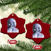 Funny Tuff Baby Giggling Meme Ceramic Ornament Viral AI Niche Baby Holding Laugh Face - Wonder Print Shop