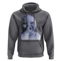 Funny Tuff Baby Giggling Meme Hoodie Viral AI Niche Baby Holding Laugh Face - Wonder Print Shop