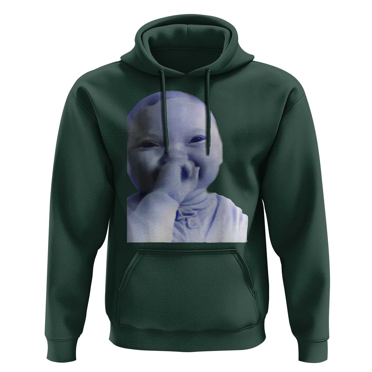 Funny Tuff Baby Giggling Meme Hoodie Viral AI Niche Baby Holding Laugh Face - Wonder Print Shop