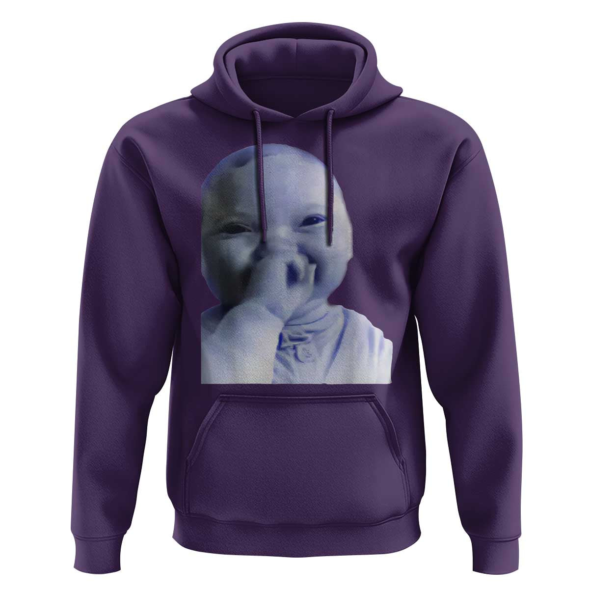 Funny Tuff Baby Giggling Meme Hoodie Viral AI Niche Baby Holding Laugh Face - Wonder Print Shop