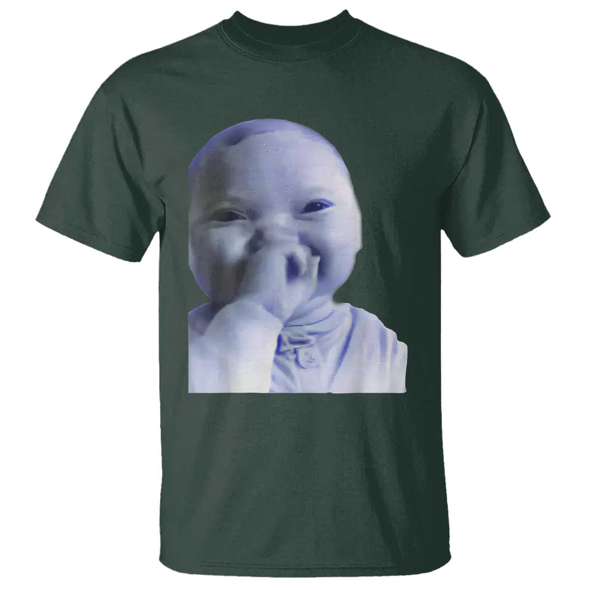 Funny Tuff Baby Giggling Meme T Shirt Viral AI Niche Baby Holding Laugh Face - Wonder Print Shop