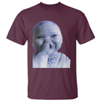 Funny Tuff Baby Giggling Meme T Shirt Viral AI Niche Baby Holding Laugh Face - Wonder Print Shop