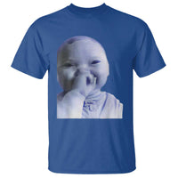 Funny Tuff Baby Giggling Meme T Shirt Viral AI Niche Baby Holding Laugh Face - Wonder Print Shop