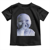 Funny Tuff Baby Giggling Meme Toddler T Shirt Viral AI Niche Baby Holding Laugh Face - Wonder Print Shop