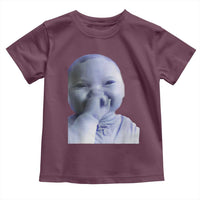 Funny Tuff Baby Giggling Meme Toddler T Shirt Viral AI Niche Baby Holding Laugh Face - Wonder Print Shop