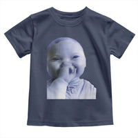 Funny Tuff Baby Giggling Meme Toddler T Shirt Viral AI Niche Baby Holding Laugh Face - Wonder Print Shop