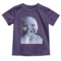 Funny Tuff Baby Giggling Meme Toddler T Shirt Viral AI Niche Baby Holding Laugh Face - Wonder Print Shop