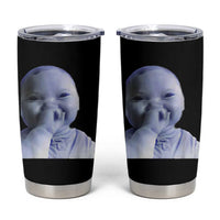 Funny Tuff Baby Giggling Meme Tumbler Cup Viral AI Niche Baby Holding Laugh Face - Wonder Print Shop