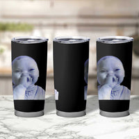 Funny Tuff Baby Giggling Meme Tumbler Cup Viral AI Niche Baby Holding Laugh Face - Wonder Print Shop