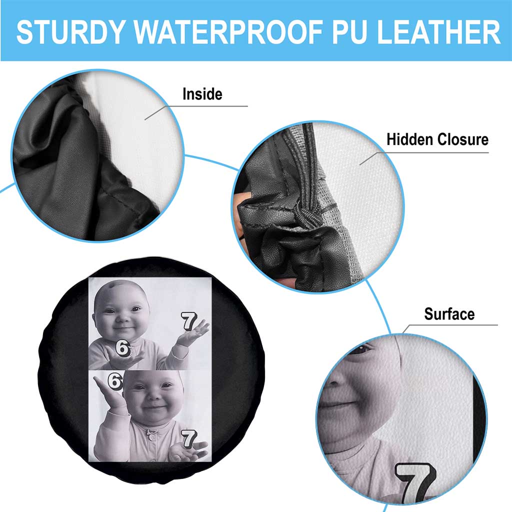 Funny Tuff Baby 67 Meme Spare Tire Cover Viral AI Niche Baby Six Seven Hand Gesture - Wonder Print Shop
