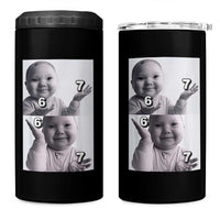 Funny Tuff Baby 67 Meme 4 in 1 Can Cooler Tumbler Viral AI Niche Baby Six Seven Hand Gesture - Wonder Print Shop