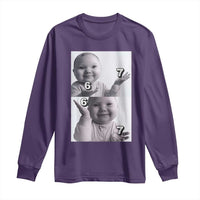 Funny Tuff Baby 67 Meme Long Sleeve Shirt Viral AI Niche Baby Six Seven Hand Gesture - Wonder Print Shop