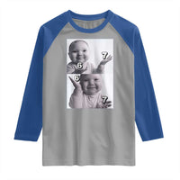 Funny Tuff Baby 67 Meme Raglan Shirt Viral AI Niche Baby Six Seven Hand Gesture - Wonder Print Shop