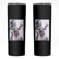 Funny Tuff Baby 67 Meme Skinny Tumbler Viral AI Niche Baby Six Seven Hand Gesture - Wonder Print Shop