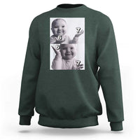 Funny Tuff Baby 67 Meme Sweatshirt Viral AI Niche Baby Six Seven Hand Gesture - Wonder Print Shop