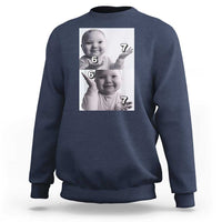 Funny Tuff Baby 67 Meme Sweatshirt Viral AI Niche Baby Six Seven Hand Gesture - Wonder Print Shop