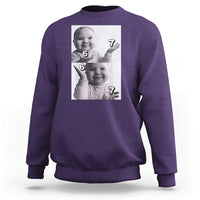Funny Tuff Baby 67 Meme Sweatshirt Viral AI Niche Baby Six Seven Hand Gesture - Wonder Print Shop