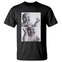 Funny Tuff Baby 67 Meme T Shirt Viral AI Niche Baby Six Seven Hand Gesture - Wonder Print Shop