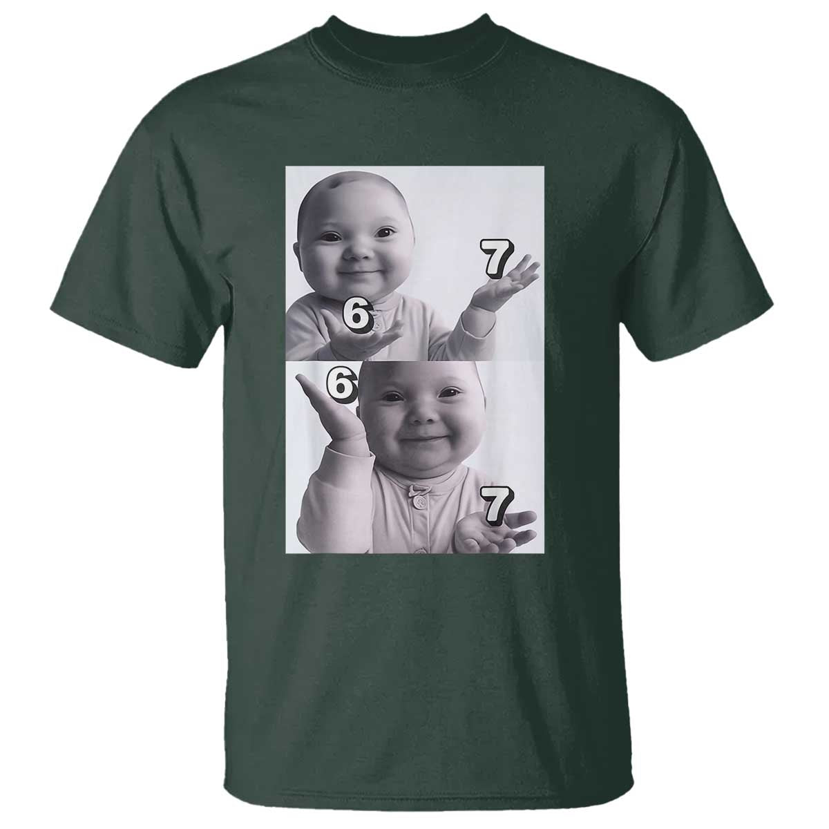 Funny Tuff Baby 67 Meme T Shirt Viral AI Niche Baby Six Seven Hand Gesture - Wonder Print Shop