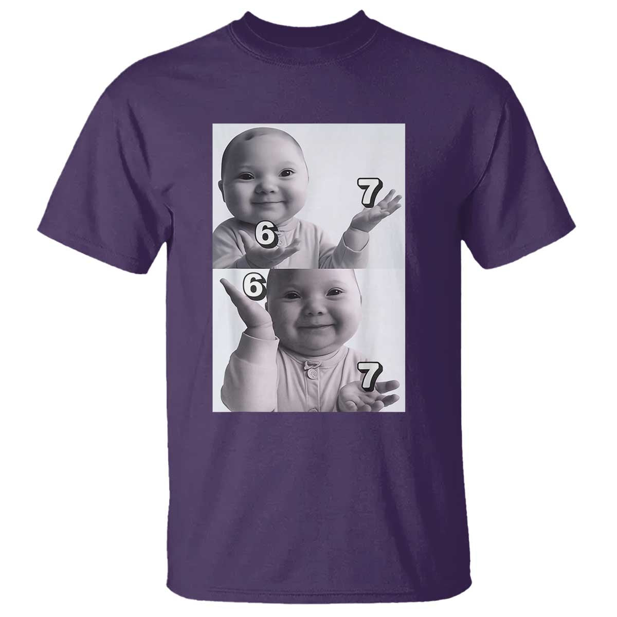 Funny Tuff Baby 67 Meme T Shirt Viral AI Niche Baby Six Seven Hand Gesture - Wonder Print Shop