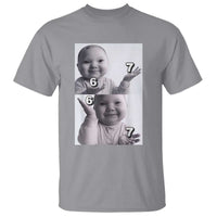 Funny Tuff Baby 67 Meme T Shirt Viral AI Niche Baby Six Seven Hand Gesture - Wonder Print Shop