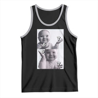 Funny Tuff Baby 67 Meme Tank Top Viral AI Niche Baby Six Seven Hand Gesture - Wonder Print Shop