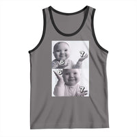 Funny Tuff Baby 67 Meme Tank Top Viral AI Niche Baby Six Seven Hand Gesture - Wonder Print Shop