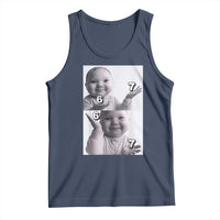 Funny Tuff Baby 67 Meme Tank Top Viral AI Niche Baby Six Seven Hand Gesture - Wonder Print Shop