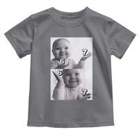 Funny Tuff Baby 67 Meme Toddler T Shirt Viral AI Niche Baby Six Seven Hand Gesture - Wonder Print Shop