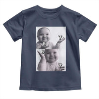 Funny Tuff Baby 67 Meme Toddler T Shirt Viral AI Niche Baby Six Seven Hand Gesture - Wonder Print Shop