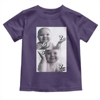 Funny Tuff Baby 67 Meme Toddler T Shirt Viral AI Niche Baby Six Seven Hand Gesture - Wonder Print Shop