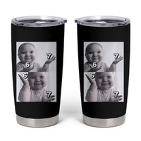 Funny Tuff Baby 67 Meme Tumbler Cup Viral AI Niche Baby Six Seven Hand Gesture - Wonder Print Shop