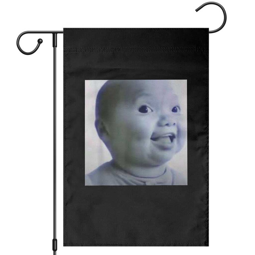 Funny Tuff Baby Side Eye Meme Garden Flag Viral AI Niche Baby Face Reaction - Wonder Print Shop
