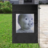Funny Tuff Baby Side Eye Meme Garden Flag Viral AI Niche Baby Face Reaction - Wonder Print Shop