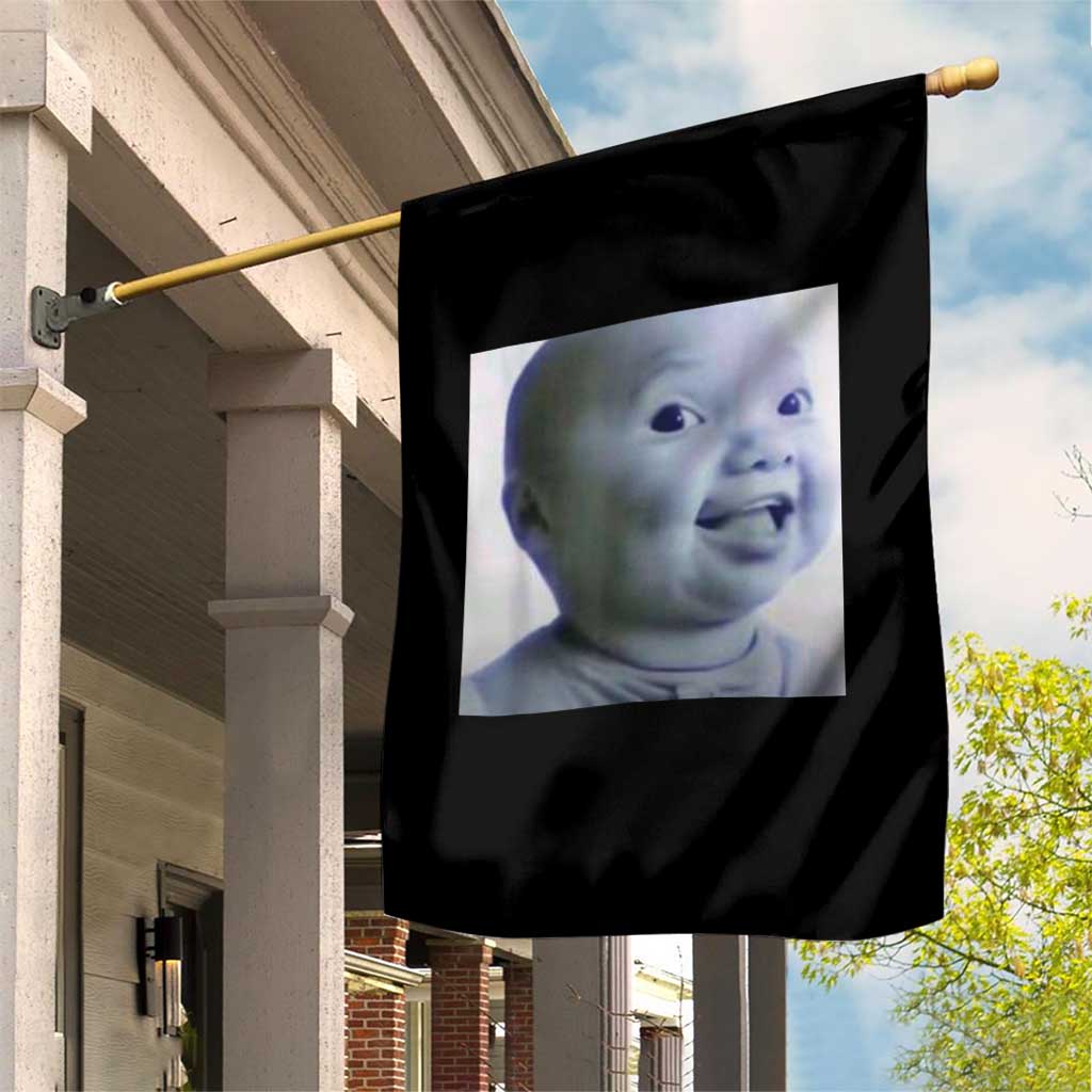 Funny Tuff Baby Side Eye Meme Garden Flag Viral AI Niche Baby Face Reaction - Wonder Print Shop
