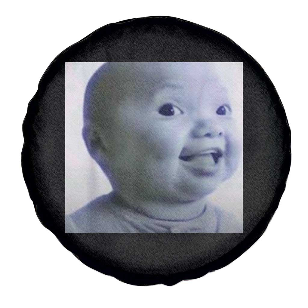 Funny Tuff Baby Side Eye Meme Spare Tire Cover Viral AI Niche Baby Face Reaction - Wonder Print Shop