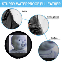 Funny Tuff Baby Side Eye Meme Spare Tire Cover Viral AI Niche Baby Face Reaction - Wonder Print Shop