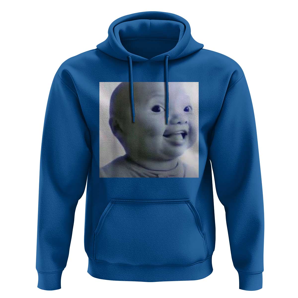 Funny Tuff Baby Side Eye Meme Hoodie Viral AI Niche Baby Face Reaction - Wonder Print Shop